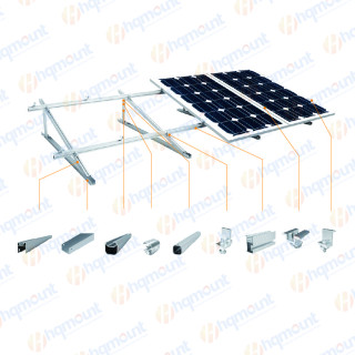 HQ Mount Adjustable Solar Flat Rooftop Mount